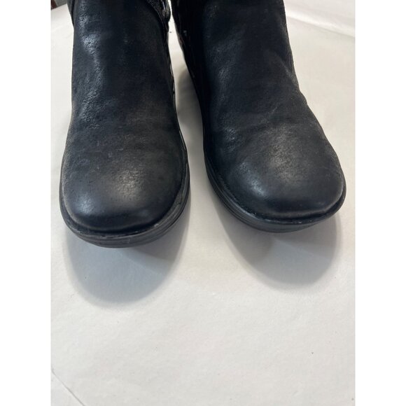 Bionica Black Leather Boots W/ Multicolor Knit  Size 6.5 - Picture 5 of 10
